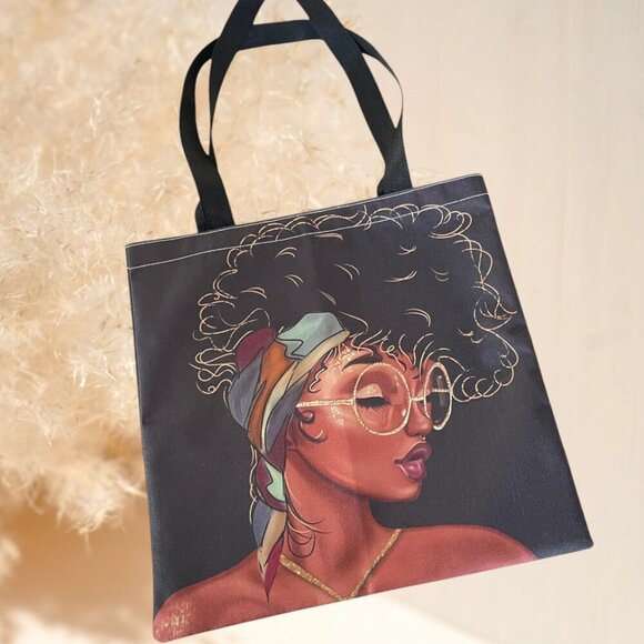 Ethnic Eclectic Art Fabric Cavas Strap Tote Shopping Beach Bag - Picture 1 of 6